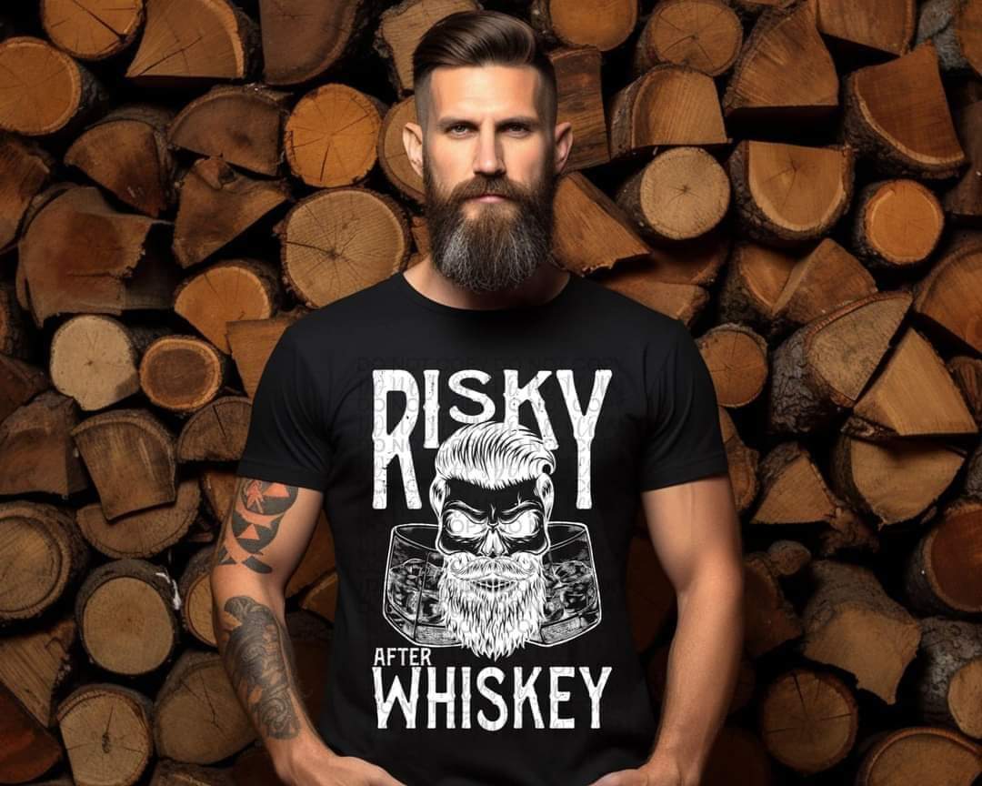 Risky After Whiskey Wht - SHIRT