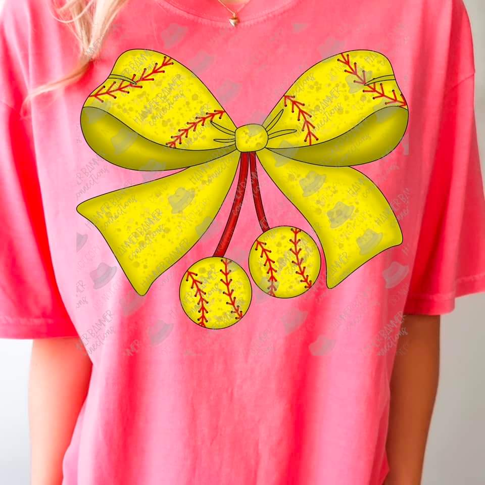Softball Coquette Bow - SHIRT