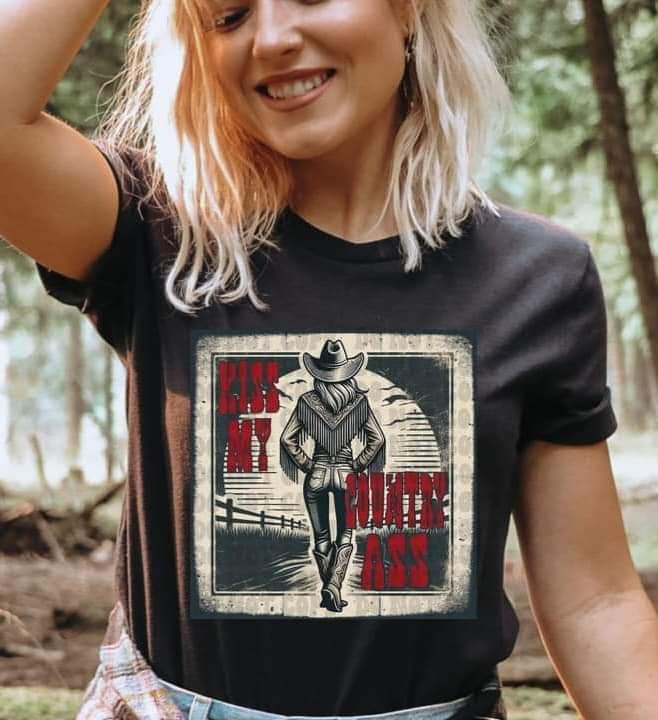 Kiss My Country Ass Red - SHIRT