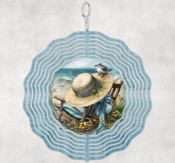 A Day at the Beach Blue - Wind Spinner SSA
