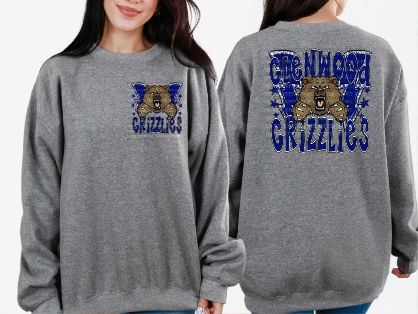 Glenwood Grizzlies Bolts - Shirt *comment shirt color in note box