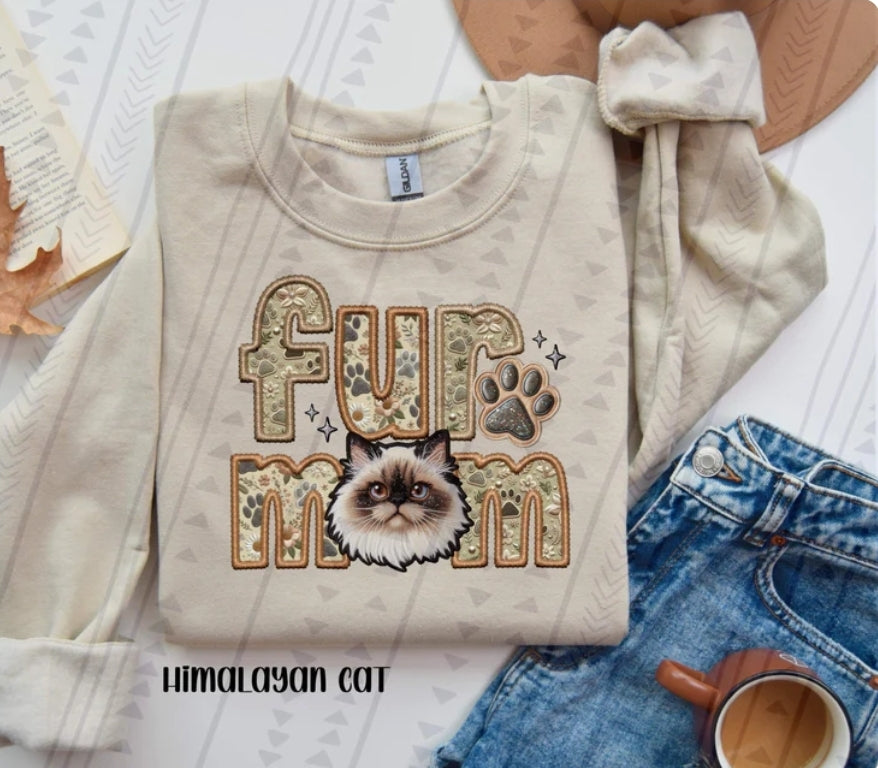 Fur Mom Himalayan Cat-SHIRT