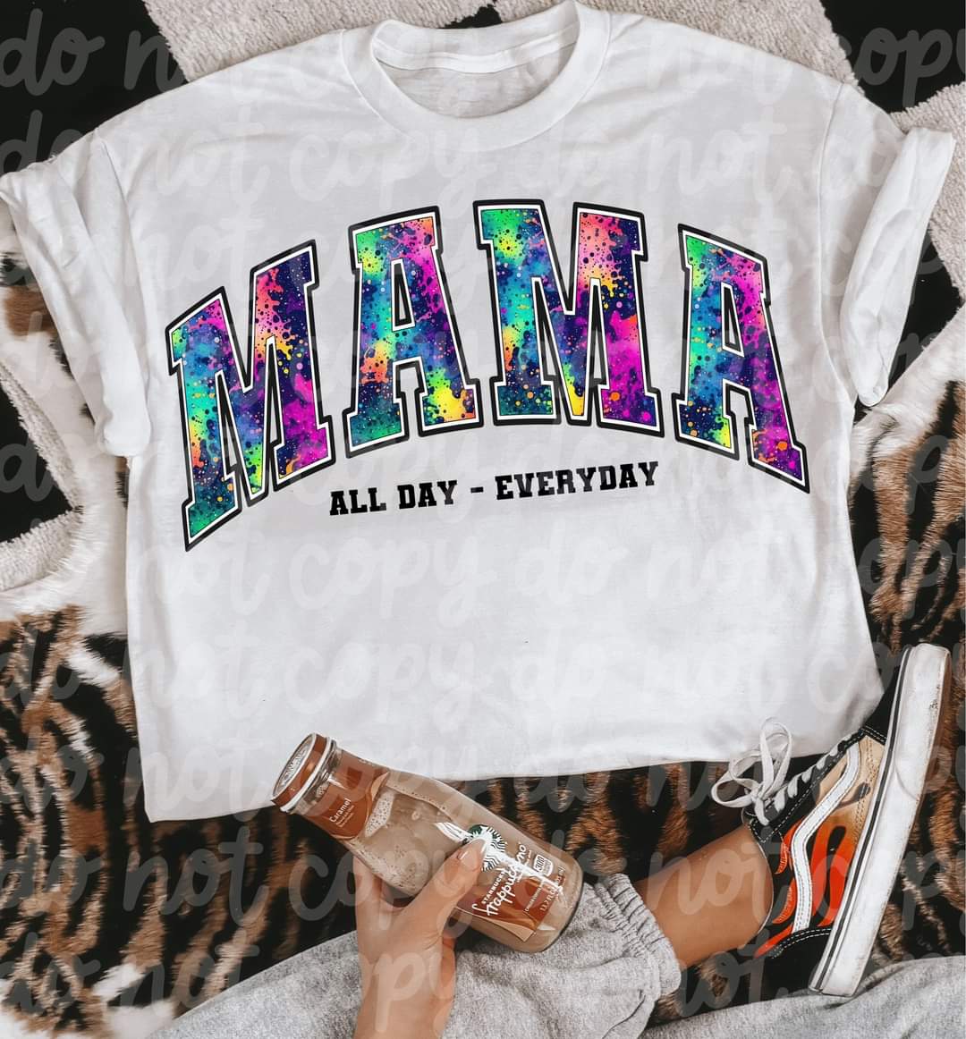 Mama All Day Everyday Galaxy-SHIRT