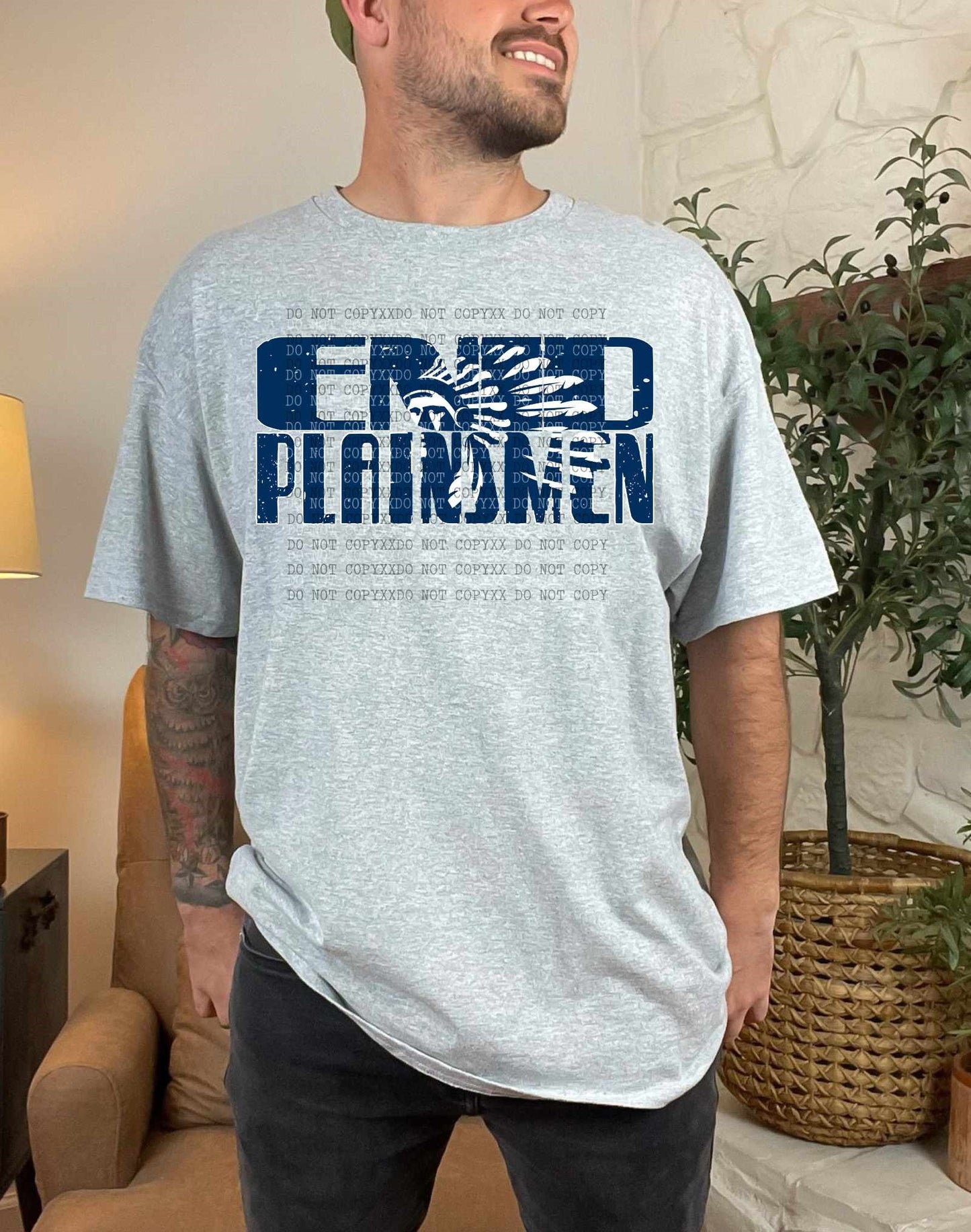 Enid Plainsmen retro - Shirt *comment shirt color in note box