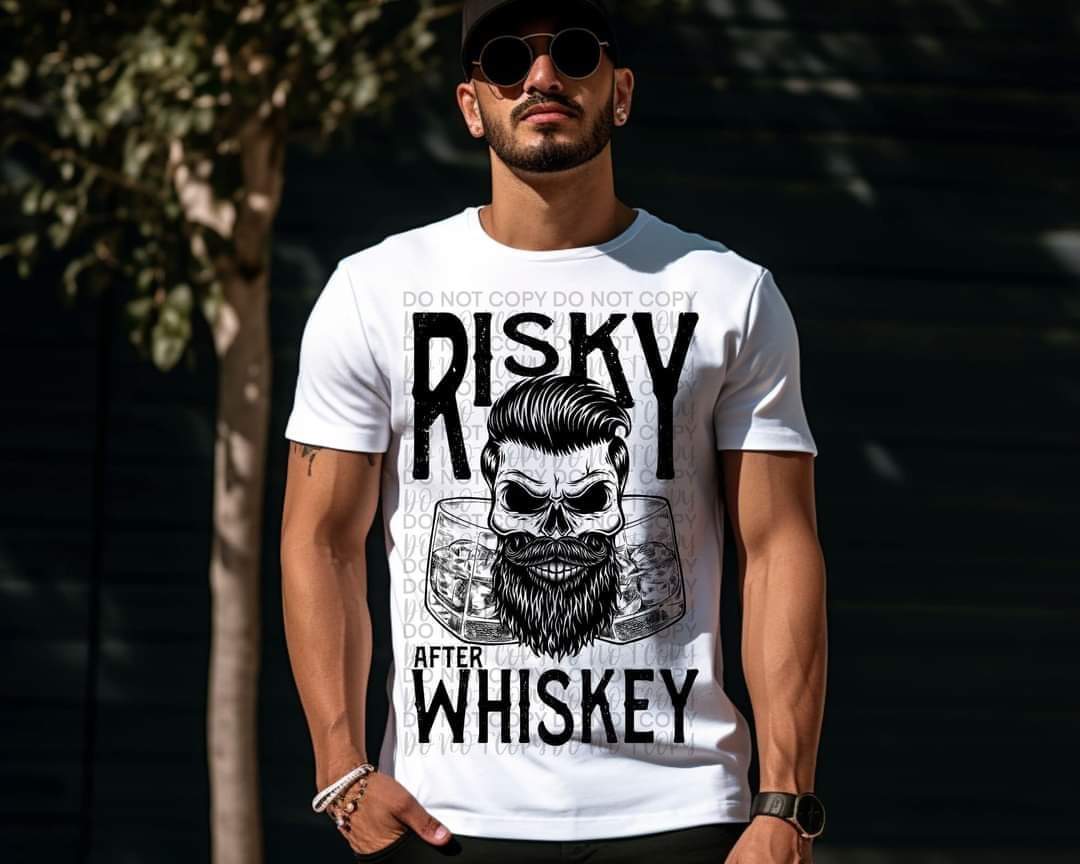 Risky After Whiskey Blk - SHIRT
