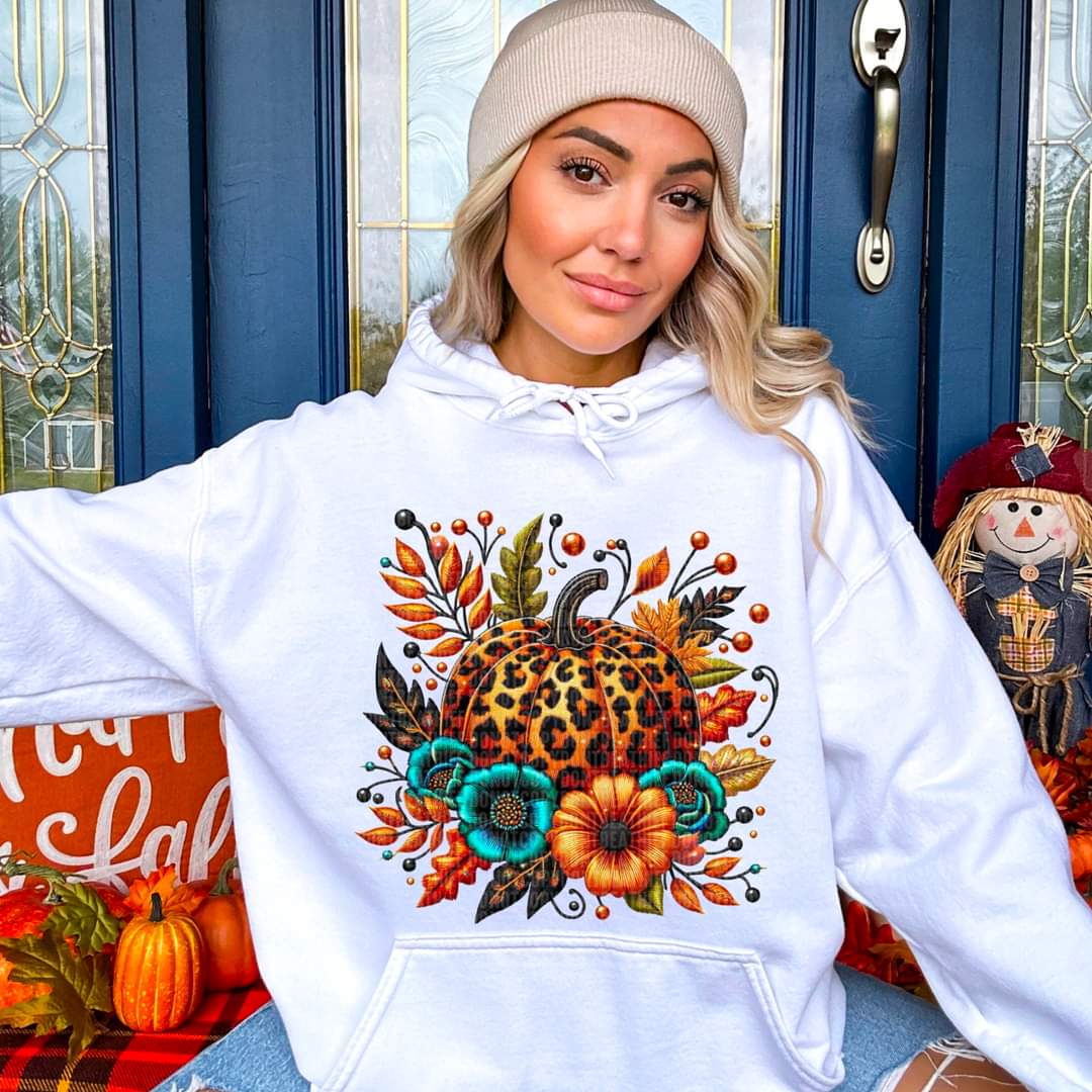Leopard Pumpkin Floral 2-SHIRT SDD