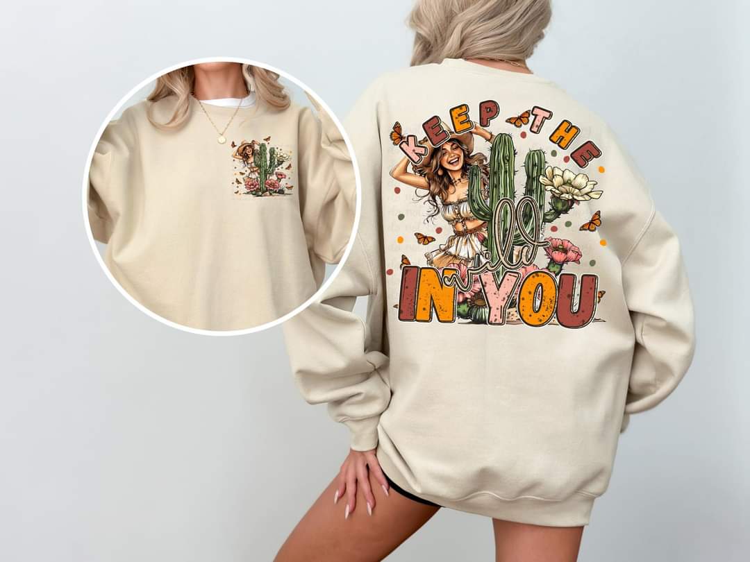 Keep The Wild In You With Pocket -SHIRT