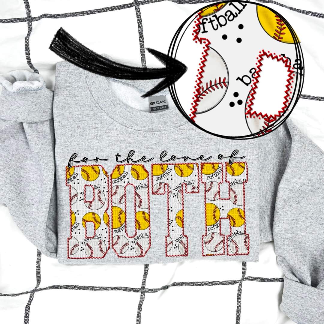 For The Love Of Both Softball And Baseball - SHIRT