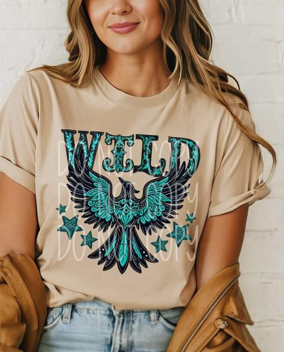 Wild Bird Faux Leather - SHIRT PHD