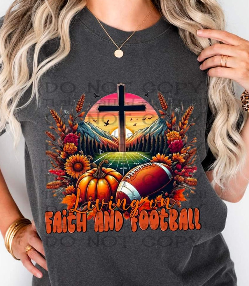 Living on Faith & Football - SHIRT WSD
