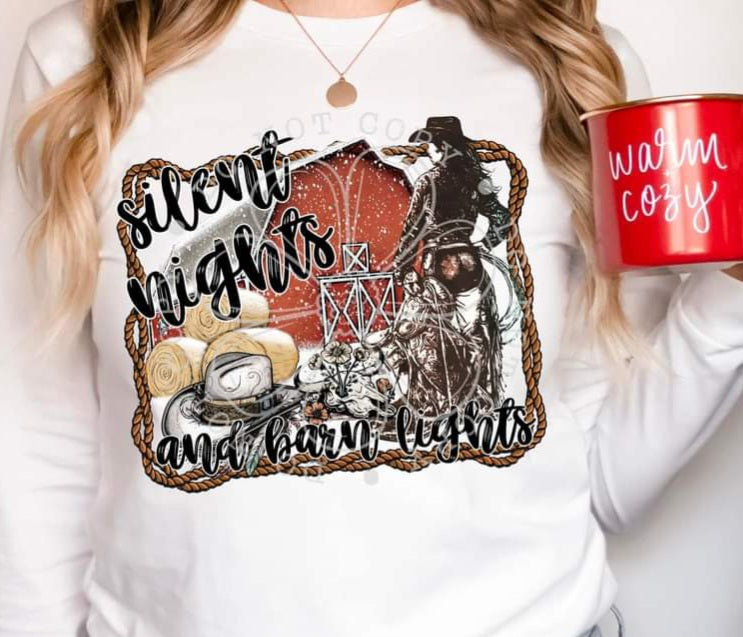 Silent Night and Barn Lights - SHIRT FDC