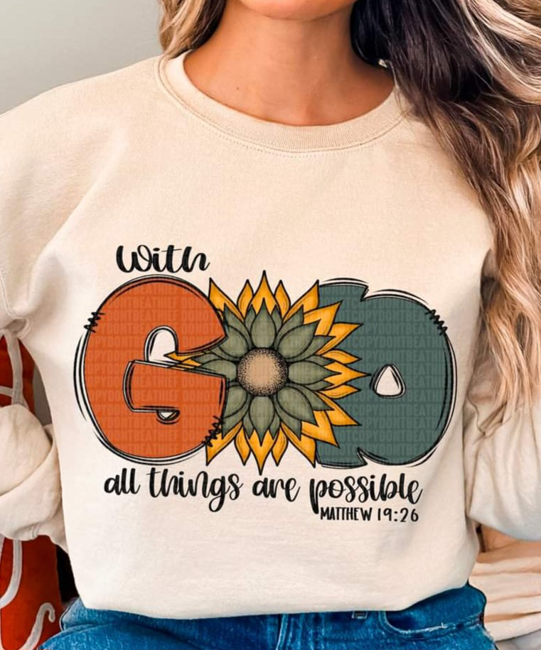 With God All Things Are Possible - SHIRT SDD