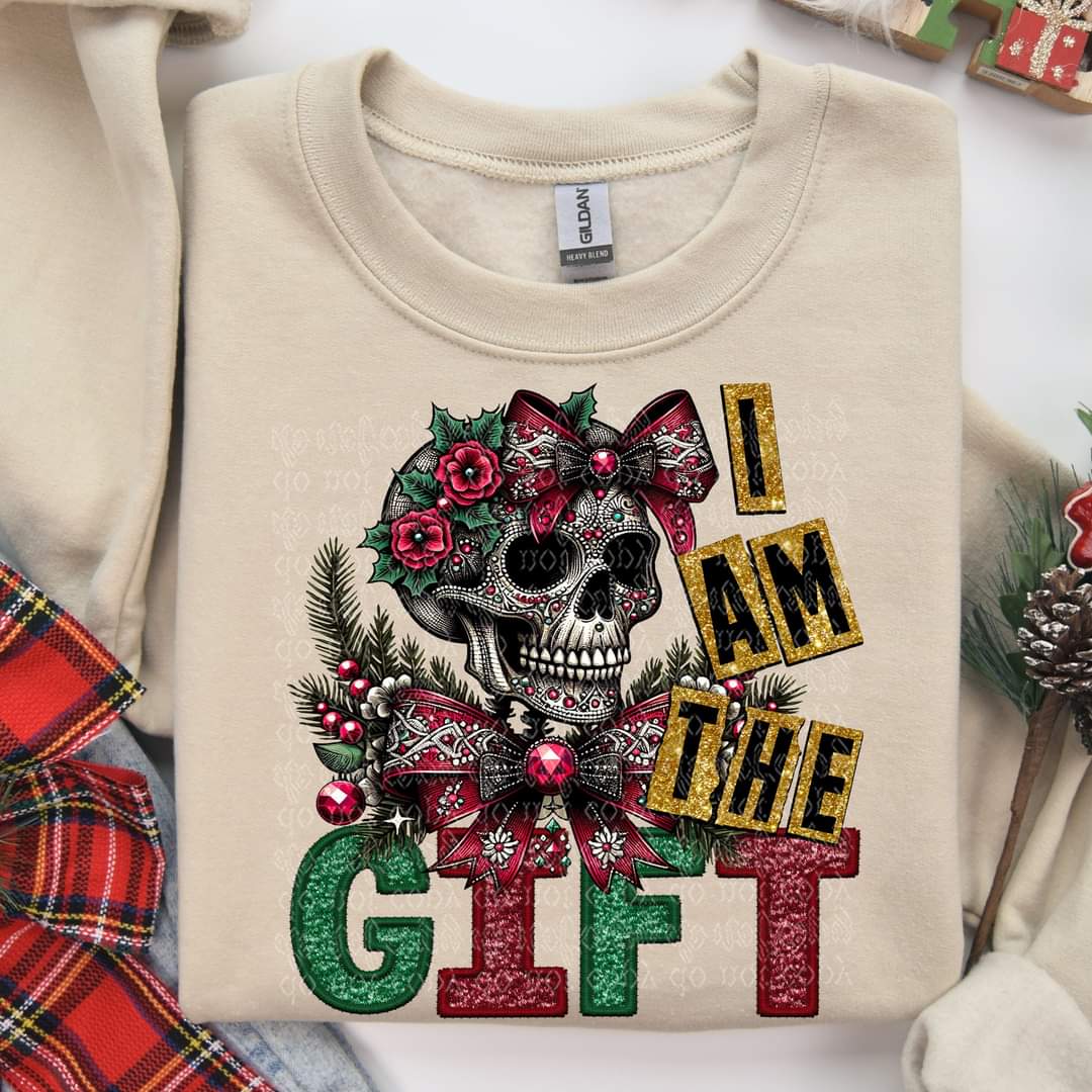 I Am The Gift Christmas Skellie - SHIRT TDT.24