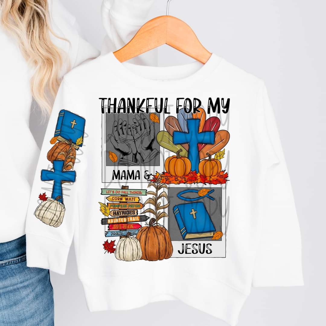 Thankful For My Mama And Jesus Boy Themed - SHIRT FDC.24
