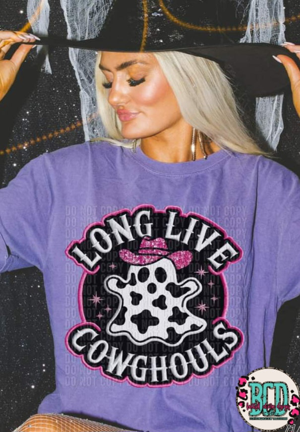Long Live Cowghouls Cow Print Ghost - SHIRT CR.C.D24