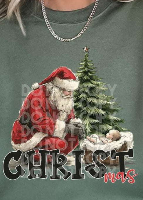 Christmas Vintage Santa with Jesus - SHIRT SSD.24
