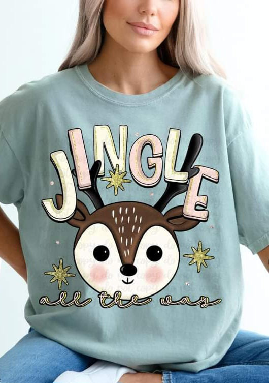Jingle All The Way Reindeer - SHIRT CS.S.T.24