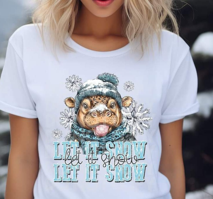 Let It Snow Hippo - Shirt SSD.24