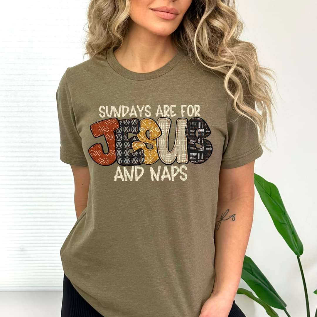 Sundays Are For Jesus And Naps - Shirt SDD.24