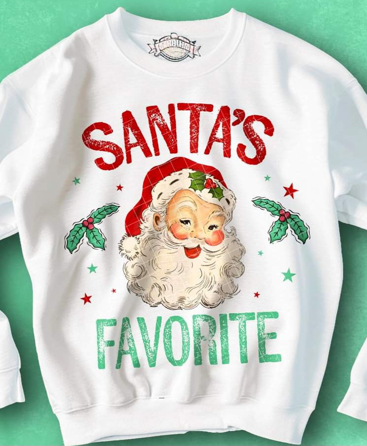Santa's Favorite Vintag Santa - Shirt KPI.24