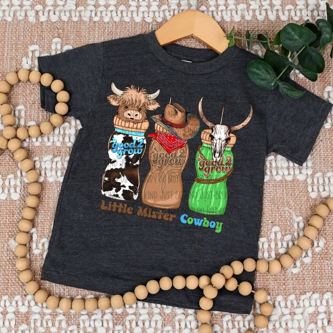 Little Mister Cowboy Drinks - KIDS SHIRT SSD.25