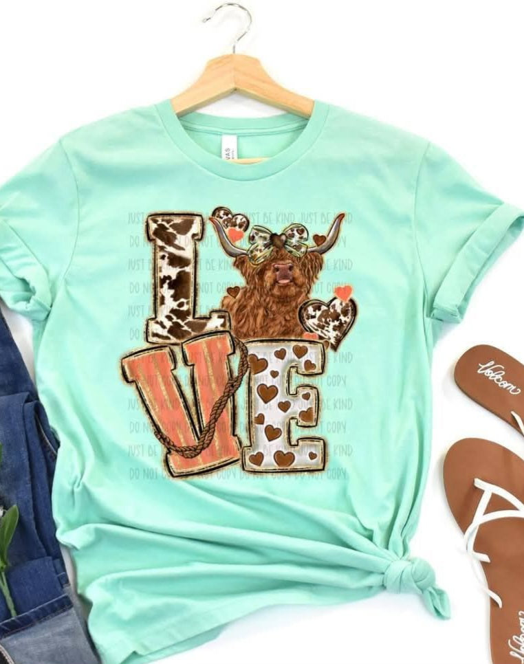 LOVE Cows - KIDS SHIRT SSD.25