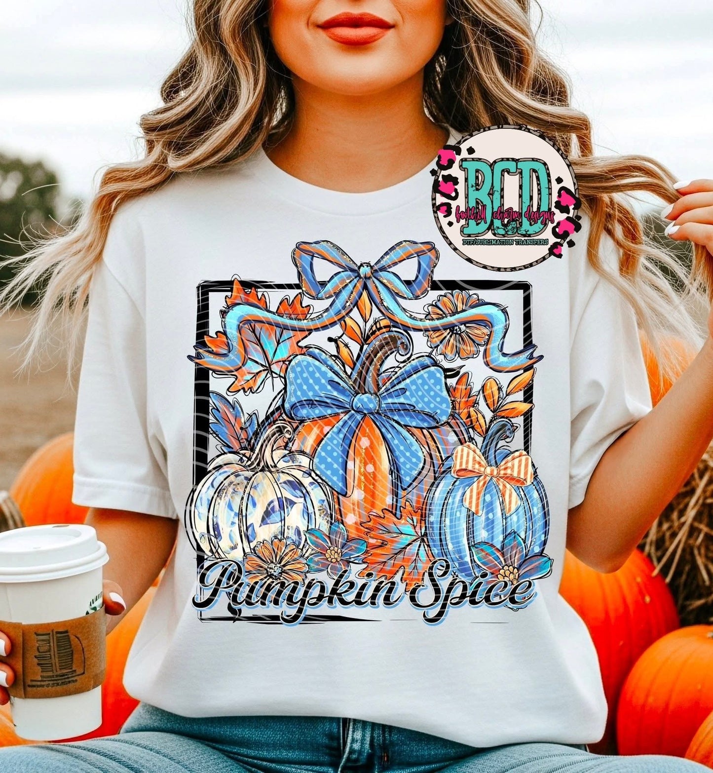 Pumpkin Spice Retro Blue - SHIRT