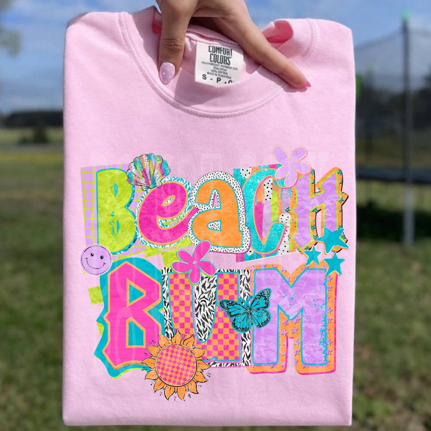 Beach Bum colorful - SHIRT PHD26 *Add shirt color wanted in note box