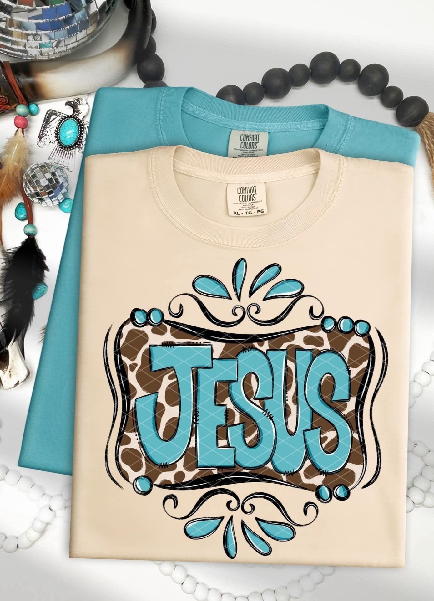 Jesus Cowprint - SHIRT SDD26 *Add shirt color wanted in note box