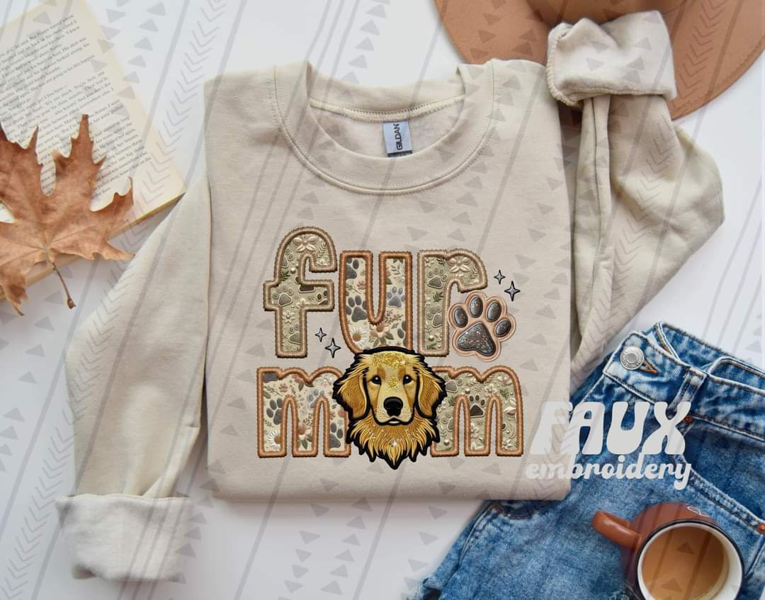 Fur Mom Golden Retriever Dog-SHIRT