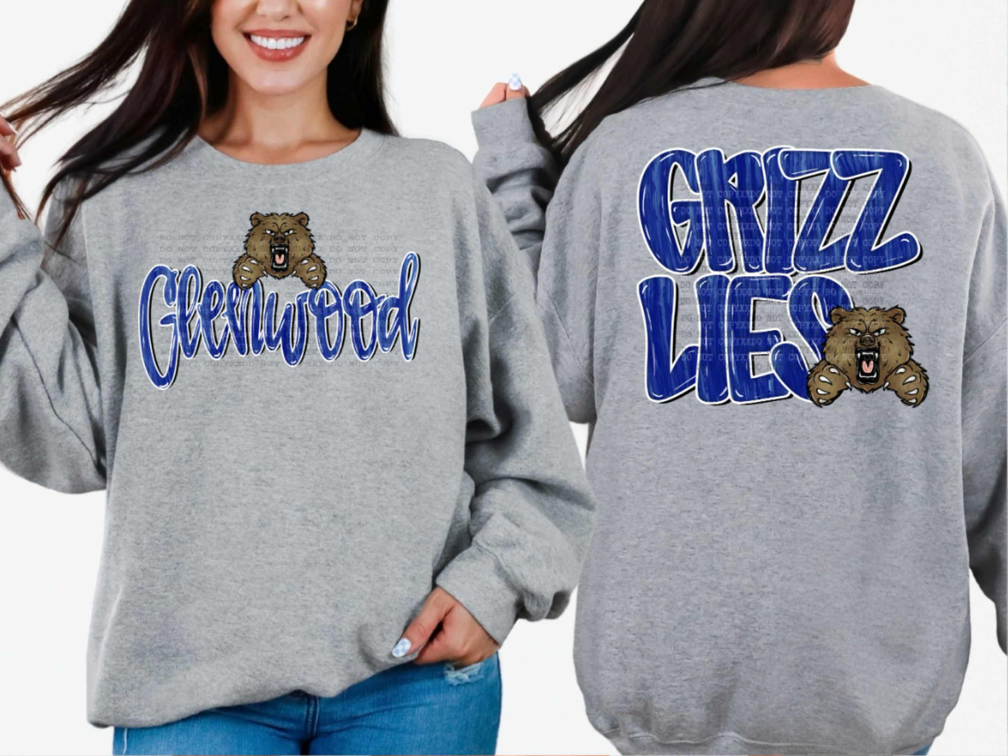 Glenwood Grizzlies Painted F&B - Shirt *comment shirt color in note box