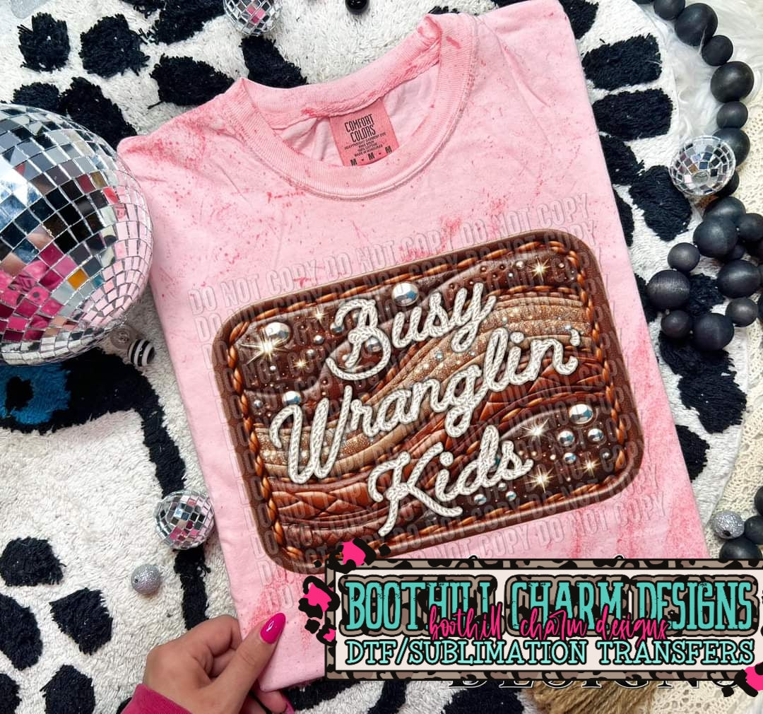 Busy Wranglin Kids-SHIRT