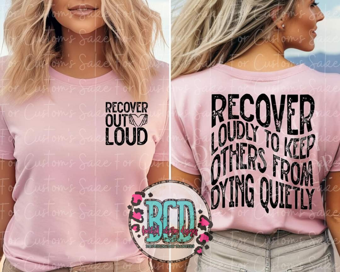 Recover Out Loud With Pocket -SHIRT