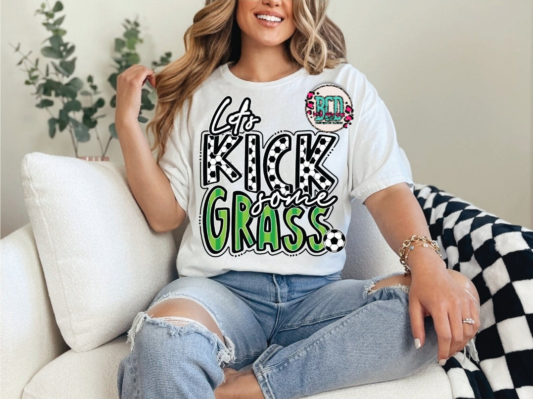 Let’s Kick Some Grass Checkered - SHIRT