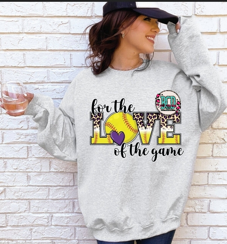 Softball For The Love Of The Game Leopard - SHIRT