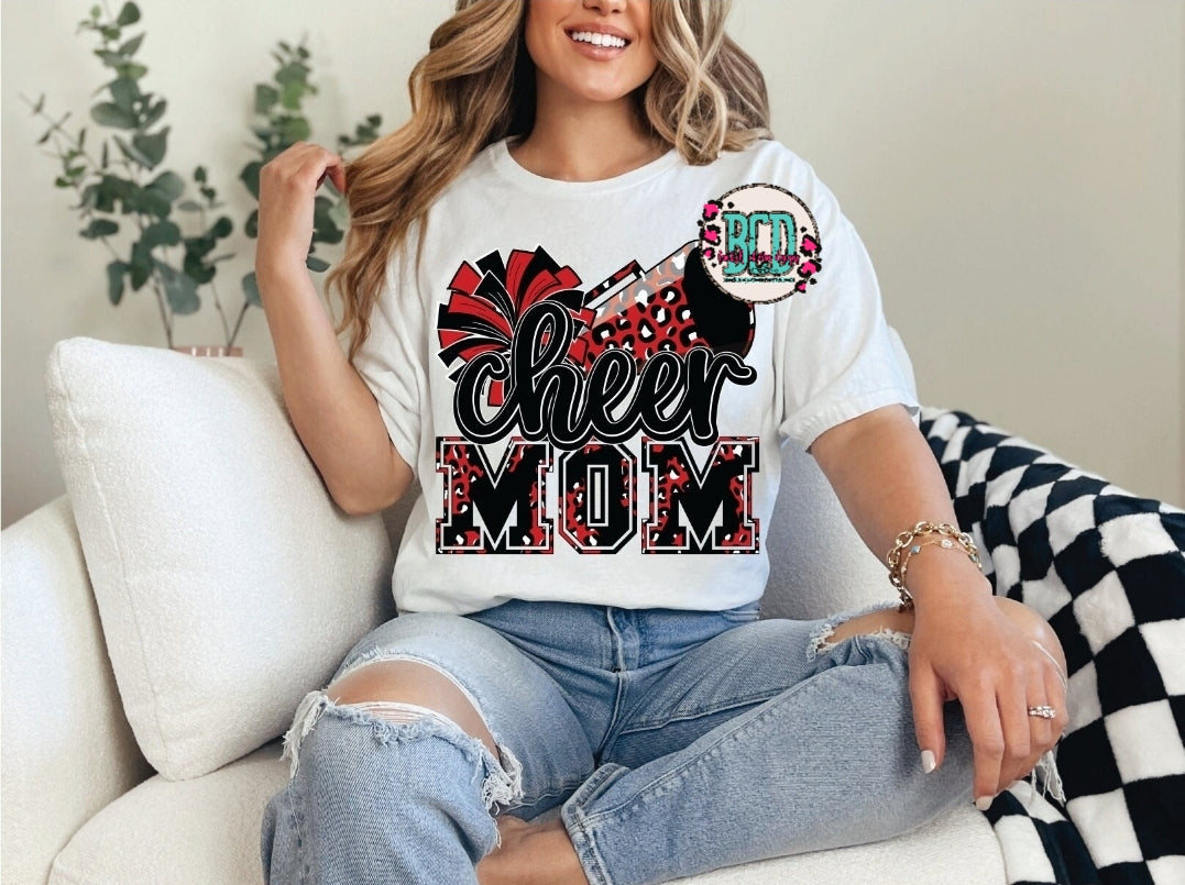 Cheer Mom Red & Black - SHIRT