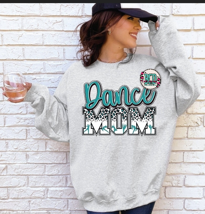 Dance Mom Half Blue Leopard - SHIRT