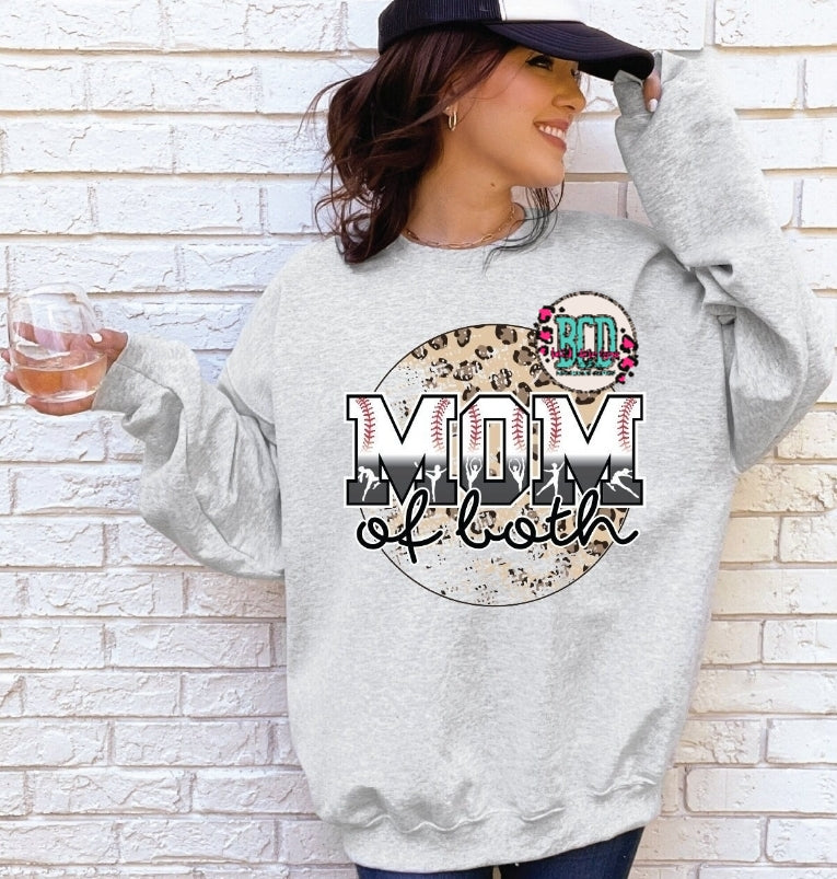 Mom Of Both Baseball & Dance Leopard - SHIRT