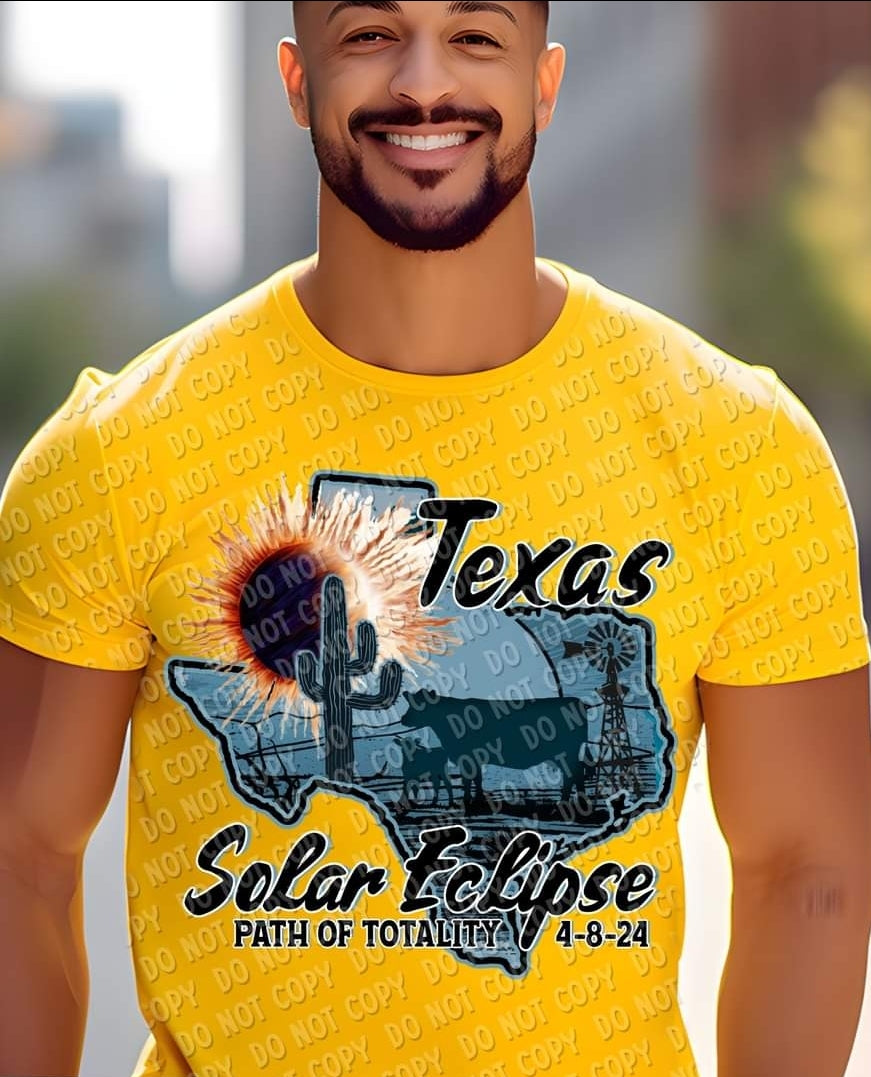 Solar Eclipse with states-SHIRT *Add state wanted in note box