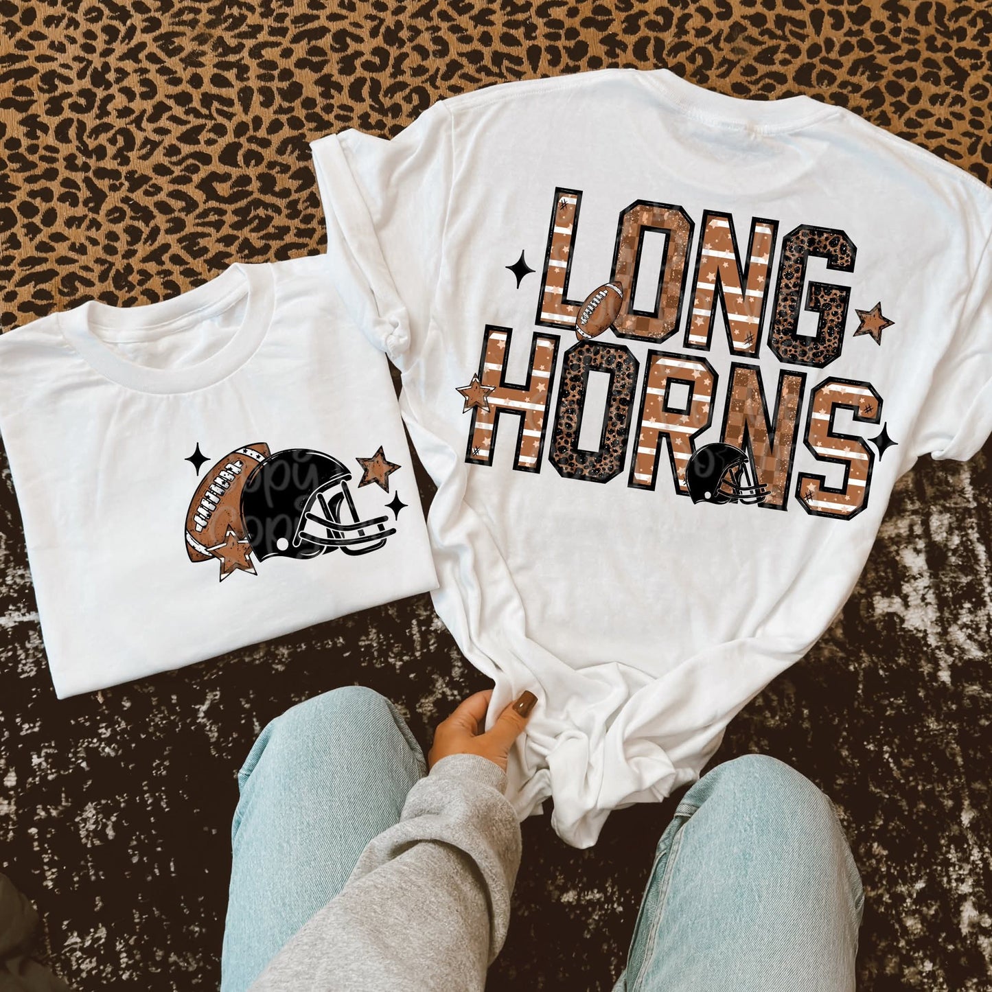 Brown Leopard Football Mascot Names *add any mascot wanted in the notes box at checkout- VDS.25