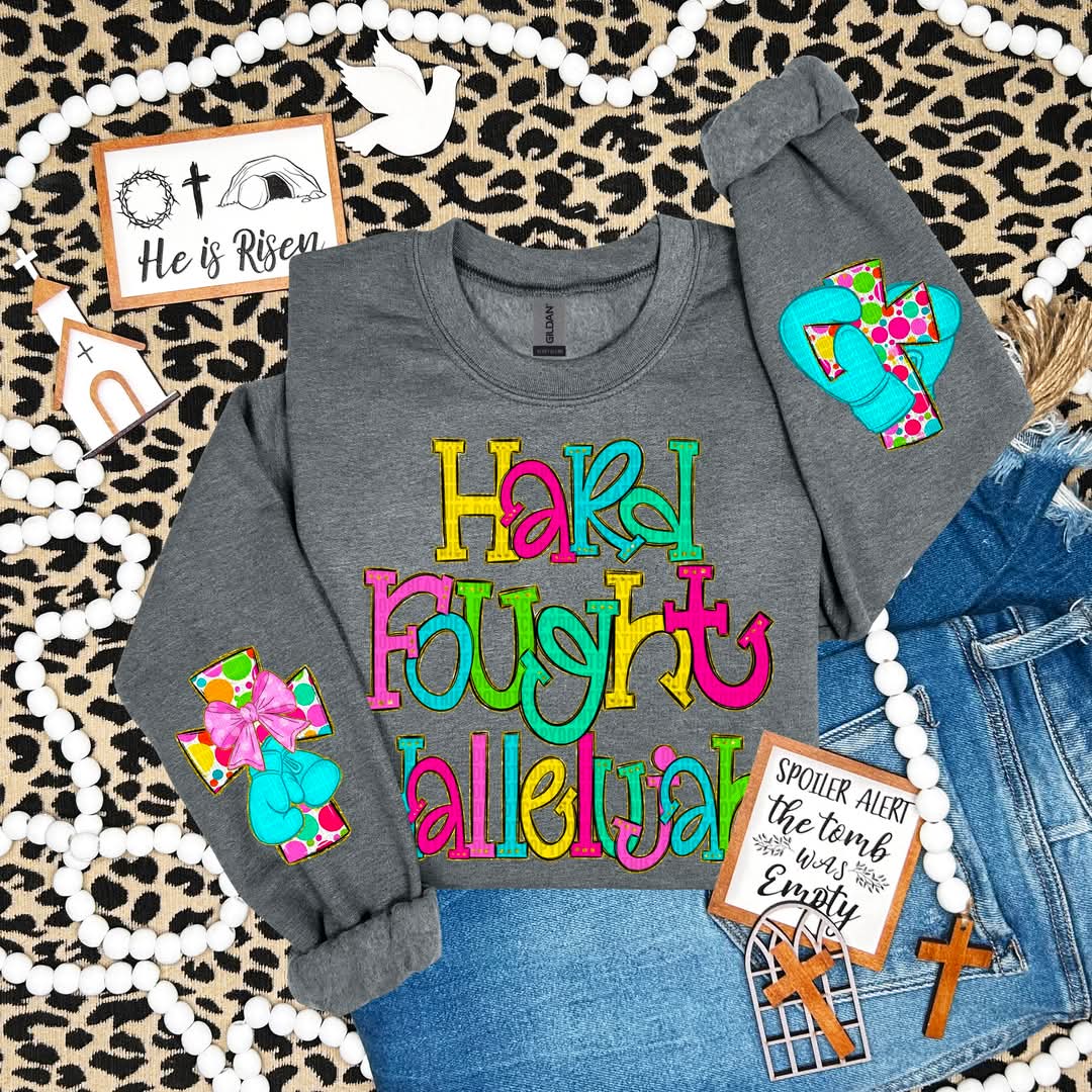 Hard Fought Heartfelt Been Through Hell Hallelujah with Sleeve designs- SDD.25