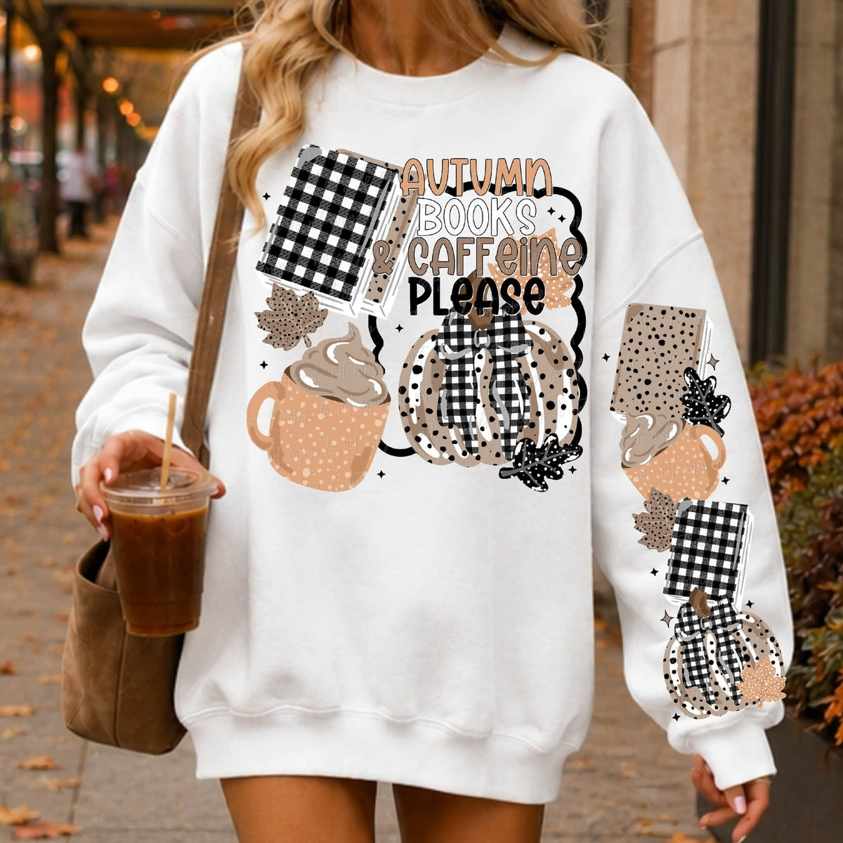 Autumn Books Caffeine Please - SHIRT VD.26 *add color of shirt you want in note box when checking out