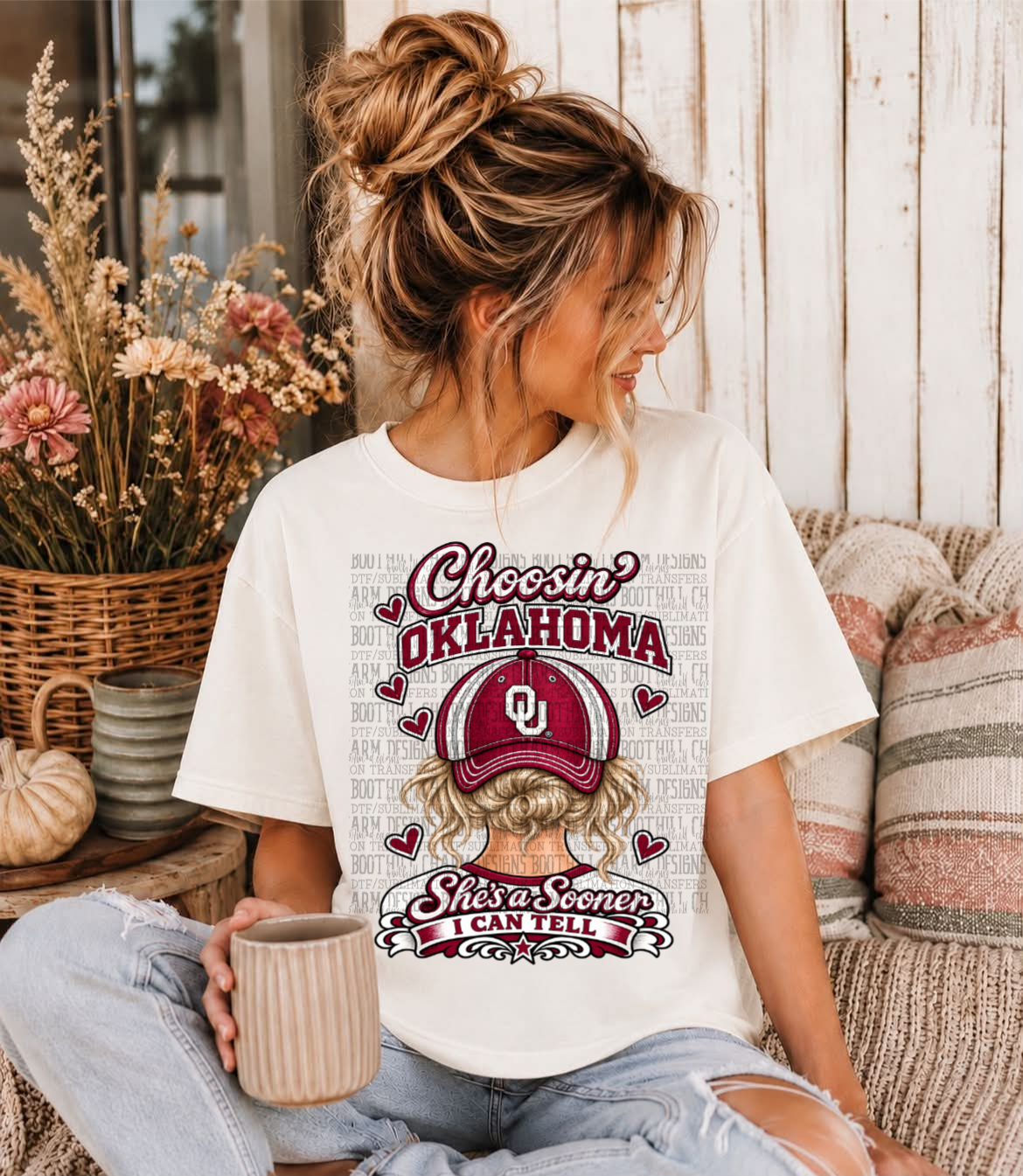 She's from Oklahoma Girl Blonde - Shirt *comment shirt color in note box