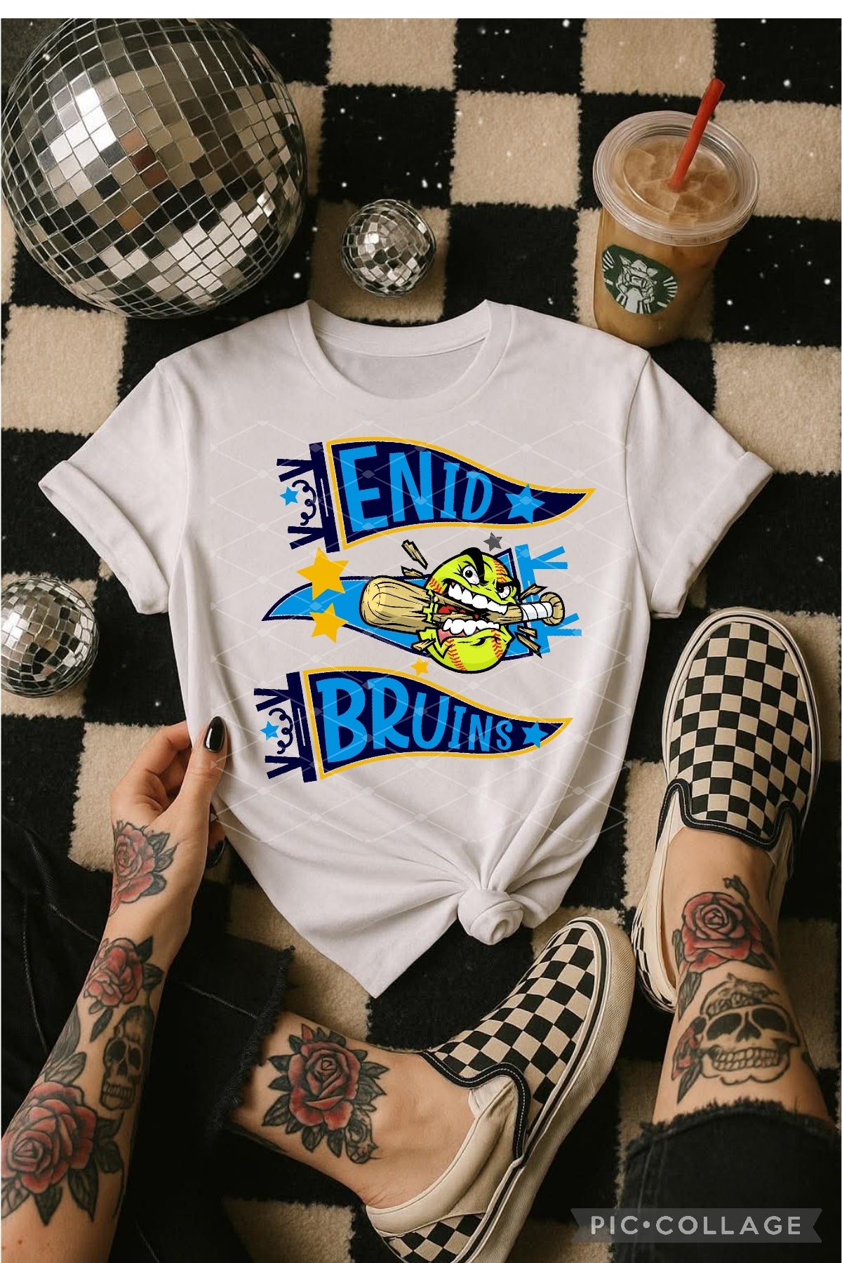 Enid Bruins pennants - Shirt *comment shirt color in note box