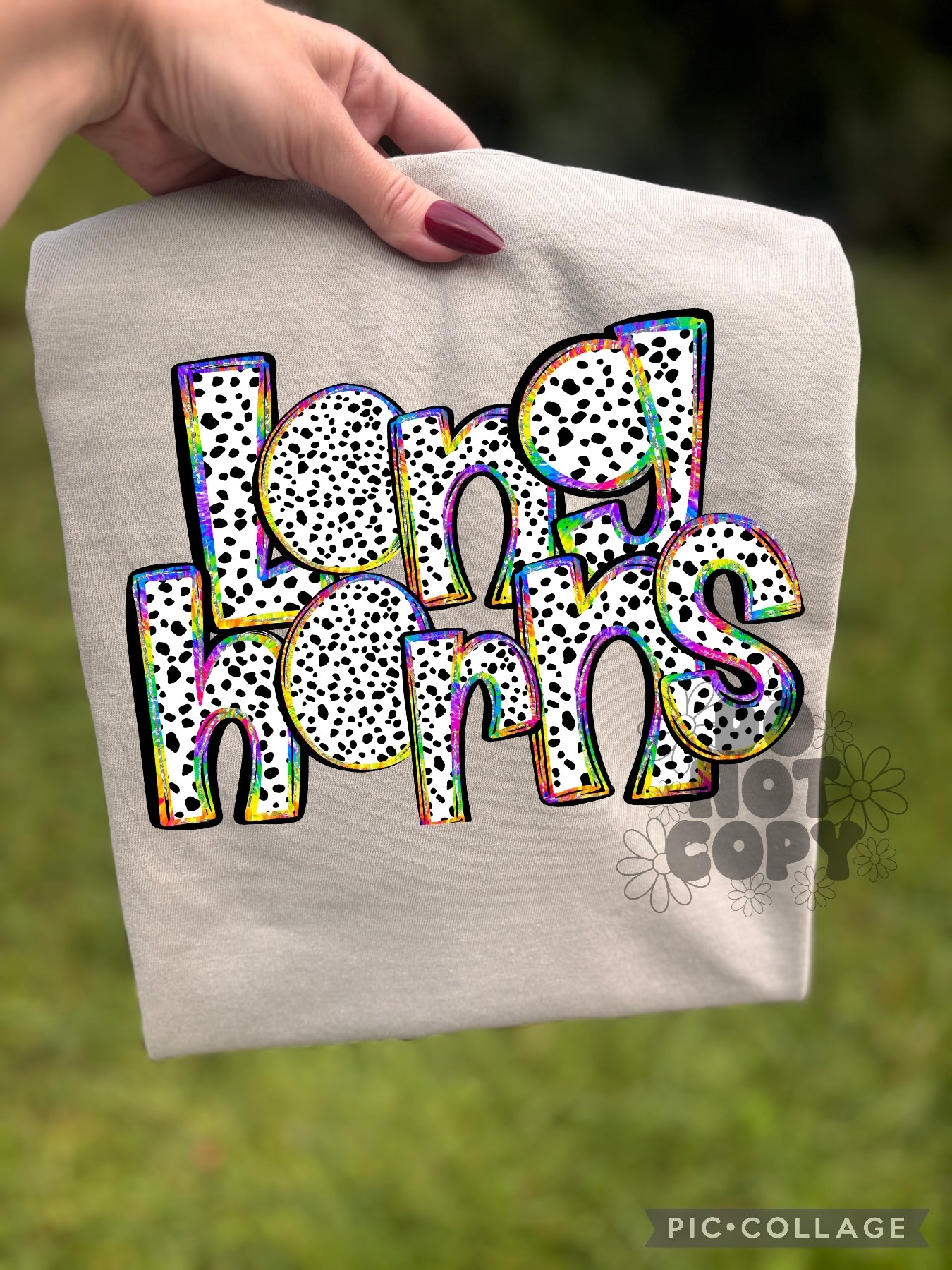 Longhorns dotted - Shirt *comment shirt color in note box