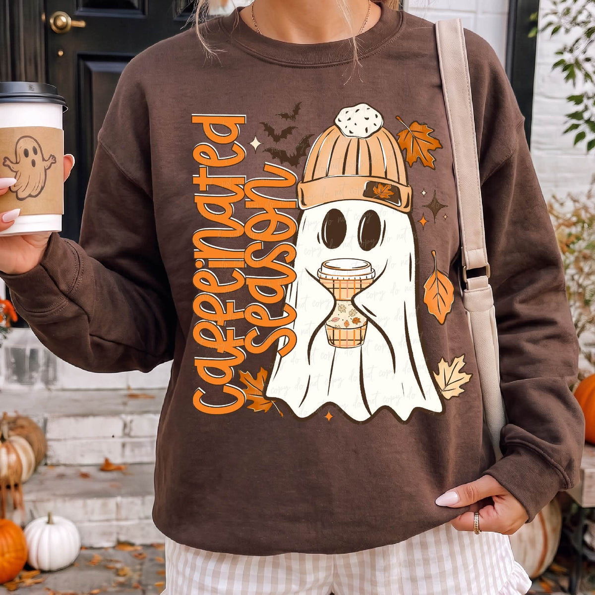 Caffeine Season Ghost - SHIRT VD.26 *add color of shirt you want in note box when checking out
