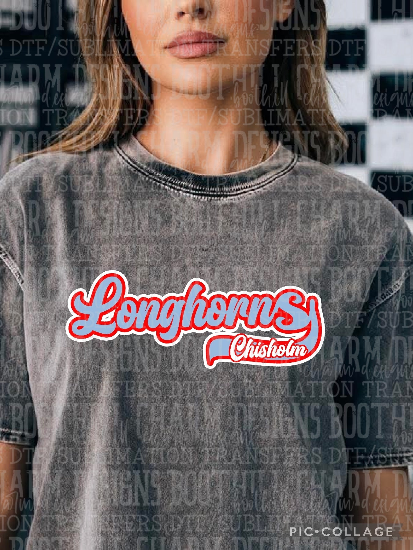 Longhorns Swoosh - Shirt *comment shirt color in note box