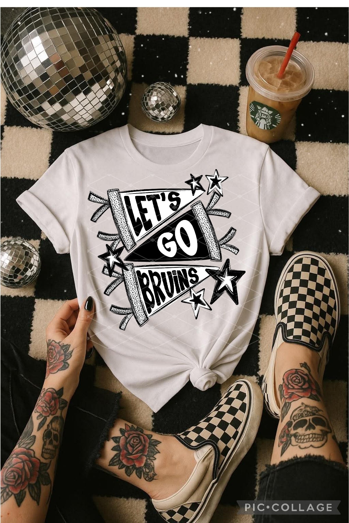 Let's Go Bruins pennants - Shirt *comment shirt color in note box