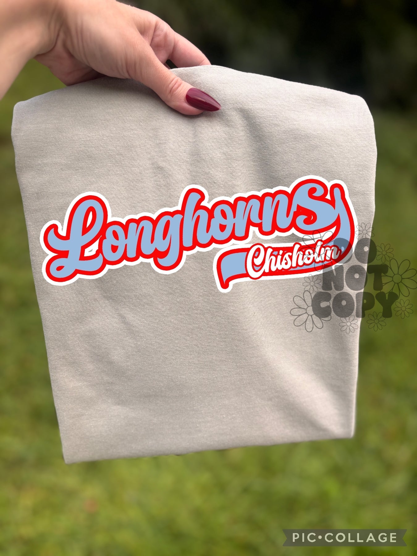 Longhorns Swoosh - Shirt *comment shirt color in note box