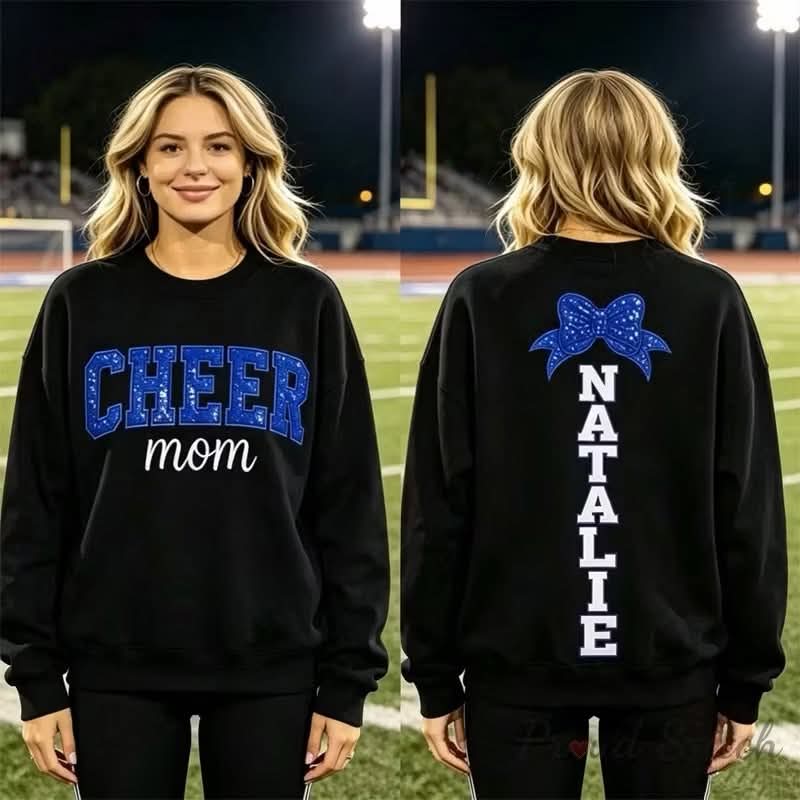 Custom Cheer Design For Mom - SHIRT. *Message/email us with details needed. $5 extra for front and back.
